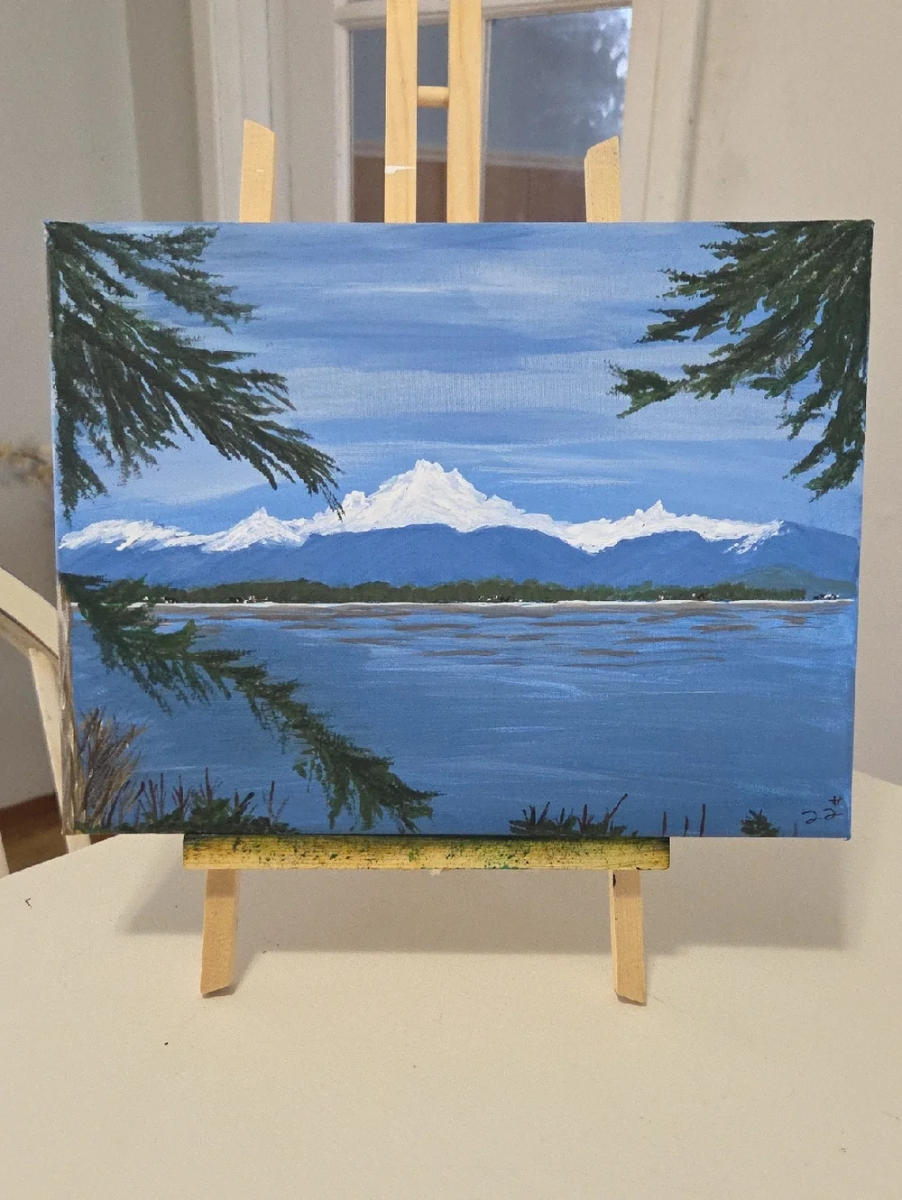 Mt. Baker View From Whidbey Island - Original Art🎨